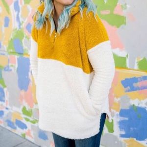 Tops - Lightweight Soft Pullover Zip Up Sweatshirt Tops - Lightweight Soft Pullover Zip Up Sweatshirt